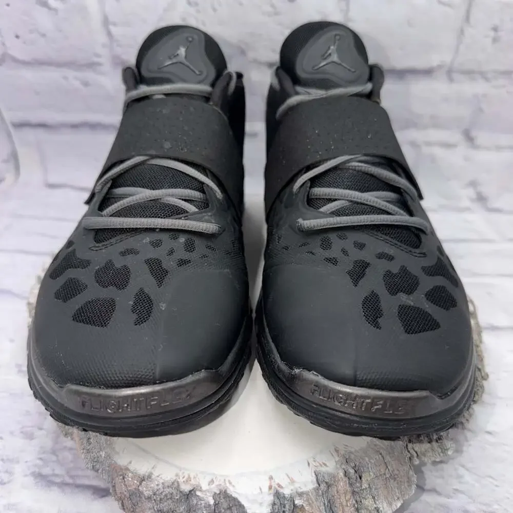 Men's Nike Jordan Flight Flex Trainer 2 Blackout Shoes Sneakers SIZE 12 EUC